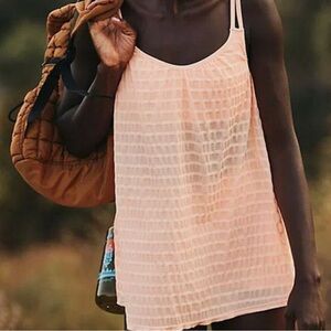 Free people off trail dress set pastel peach